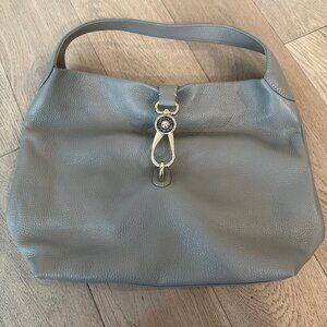 Gray Pebble Leather Dooney and Bourke Handbag